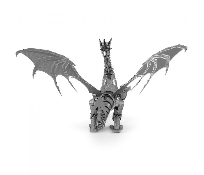 Металева збірна 3D модель Iconx - Silver Dragon (Срібний дракон), Metal Earth (ICX023)