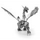 Металева збірна 3D модель Iconx - Silver Dragon (Срібний дракон), Metal Earth (ICX023)