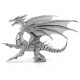 Металева збірна 3D модель Iconx - Silver Dragon (Срібний дракон), Metal Earth (ICX023)