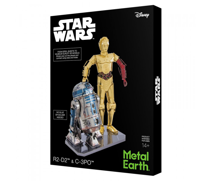 Подарунковий набір Star Wars - C-3PO & R2-D2, Metal Earth (MMG276)