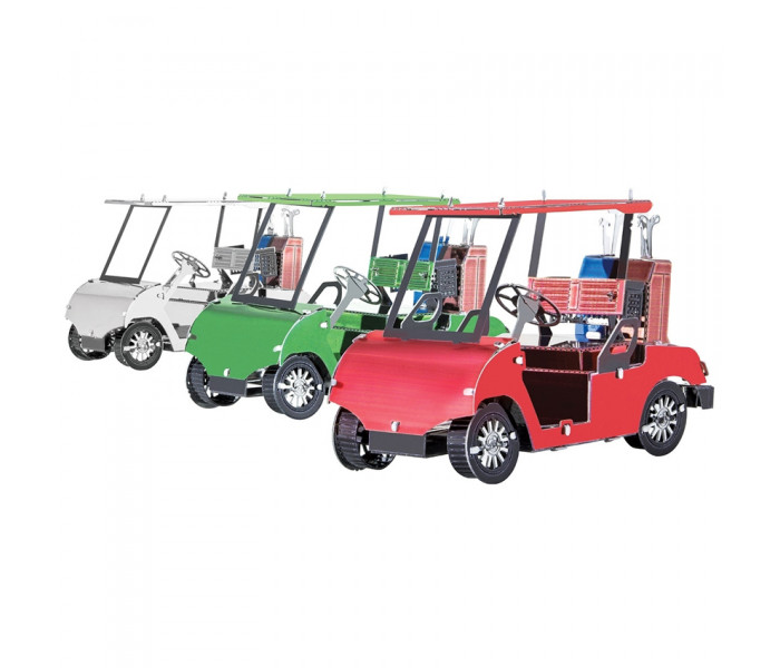 Металева збірна 3D модель Golf Cart Set (Гольф кари), Metal Earth (MMS108)