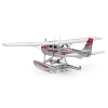 Фото 2 - Збірна металева 3D модель Cessna 182 Floatplane, Metal Earth (MMS111)