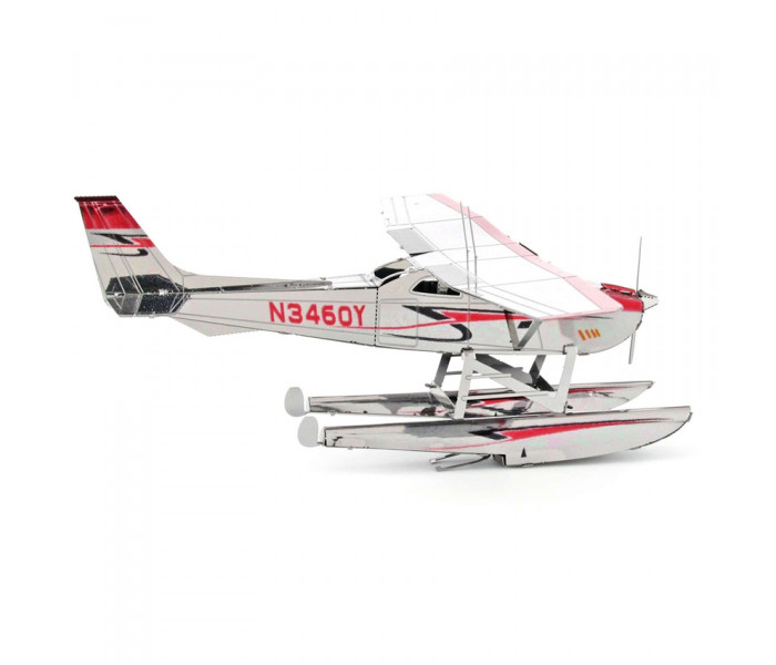Металлическая сборная 3D модель Cessna 182 Floatplane, Metal Earth (MMS111)