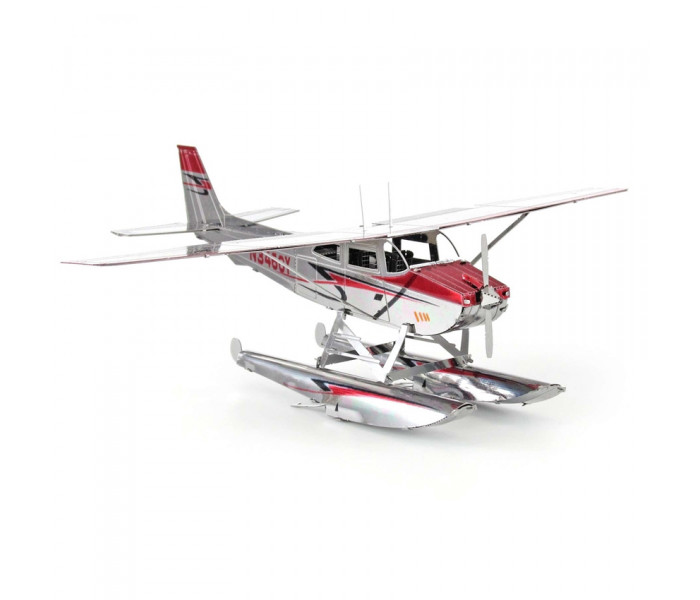 Металлическая сборная 3D модель Cessna 182 Floatplane, Metal Earth (MMS111)