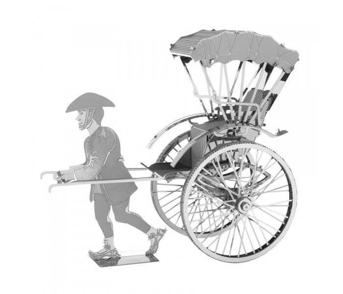 Металева збірна 3D модель Japanese Rickshaw (Японська Рікша), Metal Earth (MMS120)