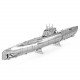 Металевий збірний 3D модель підводний човен German U-boat Type XXI, Metal Earth (MMS121)