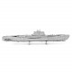 Металевий збірний 3D модель підводний човен German U-boat Type XXI, Metal Earth (MMS121)