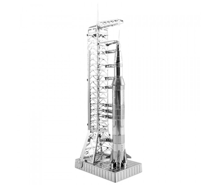 Металева збірна 3D модель Apollo Saturn V with Gantry, Metal Earth (MMS167)