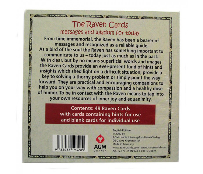 Гадальні карти Raven Cards Oracle by Gabi Bucker. AGM