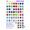 Фото 2 - Термомозаїка Набір кольорових намистин, 1.000 шт, 6 неонових кольорів, MIDI 5+, Hama (207-51)