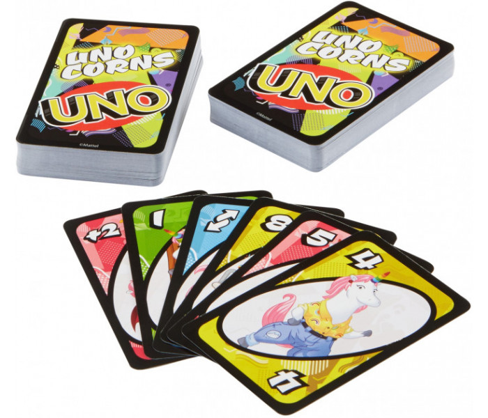 Карточная игра Уно Единороги (UNO Corns). Mattel (FNC46)