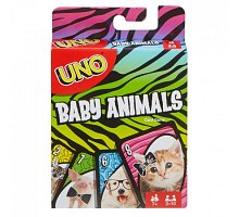 Фото Карткова гра Уно Малюки-звірятка (UNO Baby Animals). Mattel (FLK78)