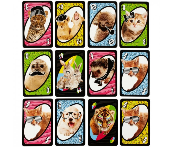 Карткова гра Уно Малюки-звірятка (UNO Baby Animals). Mattel (FLK78)
