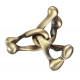Металлическая головоломка Тринити Cast Puzzle Trinity, 6.ур. сложности. Huzzle 515118