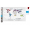 Фото 1 - Прозора скретч карта світу Travel Map AIR World (ENG) 1DEA.ME (4820191130418)