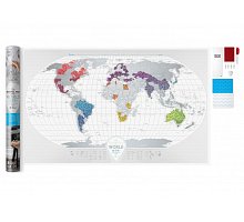 Фото Прозрачная скретч карта мира Travel Map AIR World (ENG) 1DEA.ME (4820191130418)