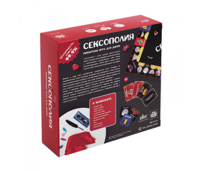 Настольная игра Сексополия РУС (эротическая монополия). Fun Games Shop (FGS01)