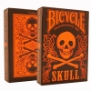 Фото 1 - Bicycle Skull Orange - гральні карти