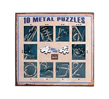 Фото Набор головоломок 10 Metal Puzzle Blue | Голубой набор (10 штук). Eureka (473356)