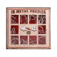 Набор головоломок 10 Metal Puzzle Red | Красный набор (10 штук). Eureka (473358)