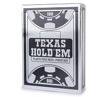 Фото Пластикові карти Copag Texas Holdem Poker Index, Black
