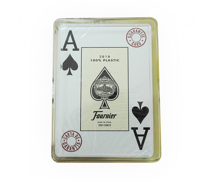 Пластиковые карты Fournier 2818 Red в пластиковой коробочке