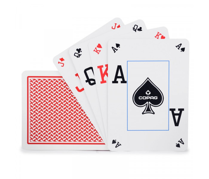 Пластиковые карты Copag Texas Holdem Poker Index, Red