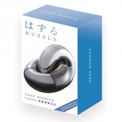 Металева головоломка Пончики Cast Puzzle Donuts, 4 ур. складності. Huzzle 515057