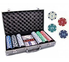 Фото Покерний набір на 300 фішок з номіналом у кейсі. УЦІНКА