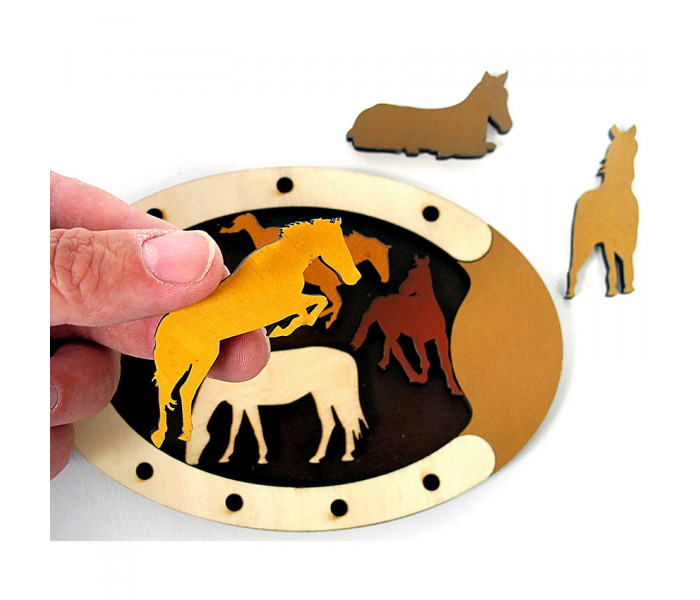 Головоломка Wild Horses | Дикие лошади. Constantin Puzzles. C5066/6c