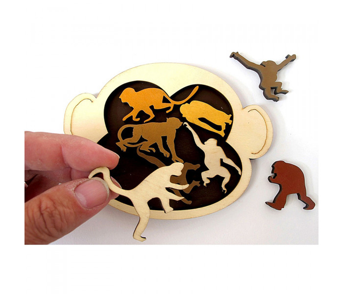 Головоломка Monkey madness | Обезьянье безумие. Constantin Puzzles. C5066/6b