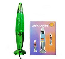 Фото Лава лампа з блискітками (Glitter Lamp) 35 см зелена