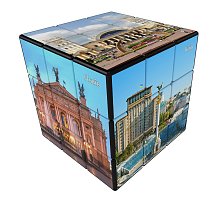 Фото Кубик Рубика 3x3 Ukraine V-CUBE | Брендовый кубик 3х3 Города Украины. 00.0385