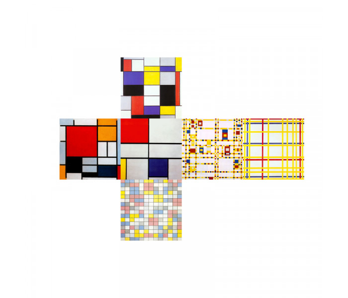 Кубик Рубика 3x3 Mondrian flat | Мондриан V-CUBE. 00.0164