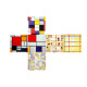 Кубик Рубика 3x3 Mondrian flat | Мондриан V-CUBE. 00.0164