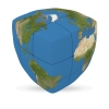 Фото 1 - Кубик Рубіка 3x3 Earth Cube | Планета V-CUBE кругла. 00.0073