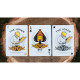 Honeybee V2 (Black) Honeycomb Back - игральные карты от Penguin Magic