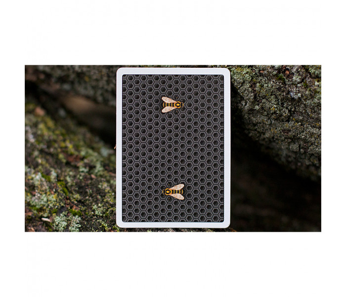 Honeybee V2 (Black) Honeycomb Back - игральные карты от Penguin Magic