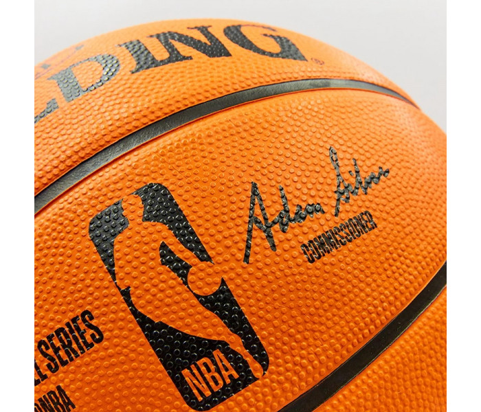 М’яч баскетбольний гумовий №7 SPALDING 83385Z NBA Outdoor (гума, бутил, оранжевий)