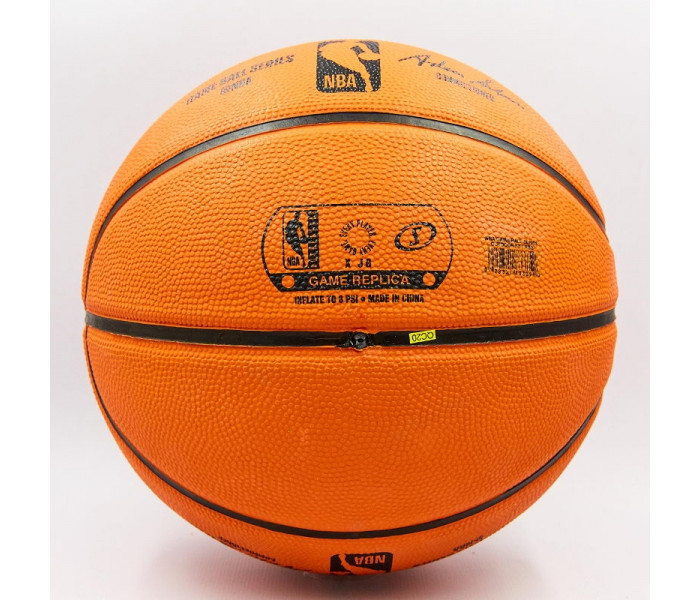 М’яч баскетбольний гумовий №7 SPALDING 83385Z NBA Outdoor (гума, бутил, оранжевий)
