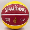 Фото 2 - М’яч баскетбольний гумовий №7 SPALDING 83504Z NBA Team CLAVELAND CAVA (гума, бутіл, коричневий-жовтий)
