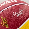 Фото 4 - М’яч баскетбольний гумовий №7 SPALDING 83504Z NBA Team CLAVELAND CAVA (гума, бутіл, коричневий-жовтий)