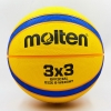 Фото 3 - М’яч баскетбольний гумовий №7 MOLTEN B33T2000 3X3 (гума, бутіл, жовтий-синій)