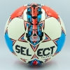 Фото 4 - М’яч футбольний №4 PU ламінований SELECT TALENTO ST-8255 білий-синій-малиновий (№4, 5 сл., пошитий вручну)