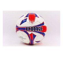 Фото М’яч футбольний №4 JOMA DX JOM-4-1-PU білий (5 сл., пошитий вручну, кольори в асортименті)