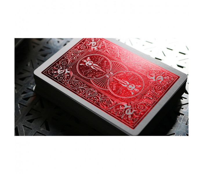 Гральні карти Bicycle Foil Back Crimson