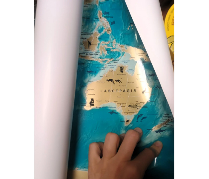 Скретч карта мира My Map Flags Edition (укр. язык)