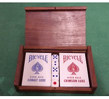 Фото Bicycle Luxe - Подарунковий набір карт у дерев’яній скриньці