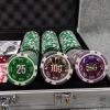 Фото 3 - Набір для покеру на 300 фішок в алюмінієвому кейсі, номінал 1-500 кольоровий, фішки 11,5g
