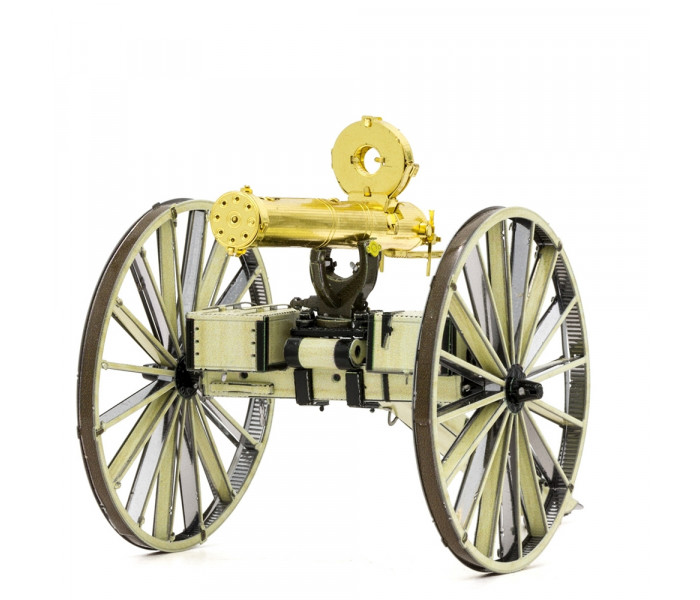 Металева збірна 3D модель Wild West Gatling Gun (Картечниця Гатлінга), Metal Earth (MMS188)